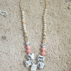 Anthropologie large beaded necklace